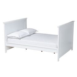 Baxton Studio Ceri Classic and Traditional White Finished Wood Twin Size Daybed